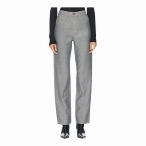 SLVRLAKE London Night Reverse Jeans 26 High Rise Straight Made USA